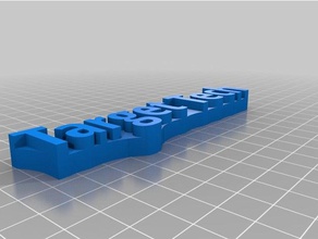 target tech Schlüsselanhänger 3d print model - Mito3D