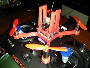micro st-x 120 streatched x hobby 85 drone fpv mini quadcopter frame 3d print model - Mito3D