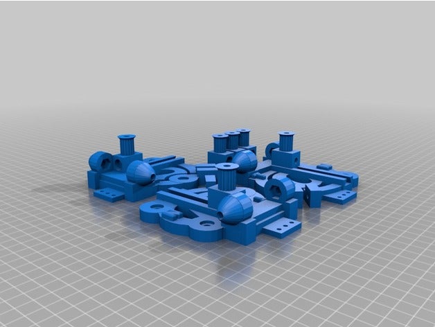 3d delta yazıcı 20x40 yükseltmeleri makerslide - slayt kasnak bağlar parcaları tutucular diş arabaları parçaları 3D print model - Mito3D