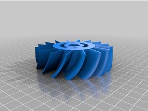 Schaufelrad der turbine diy flow flow-meter hall-Effekt magnetic Paddel sensing sensor Rad 3d print model - Mito3D