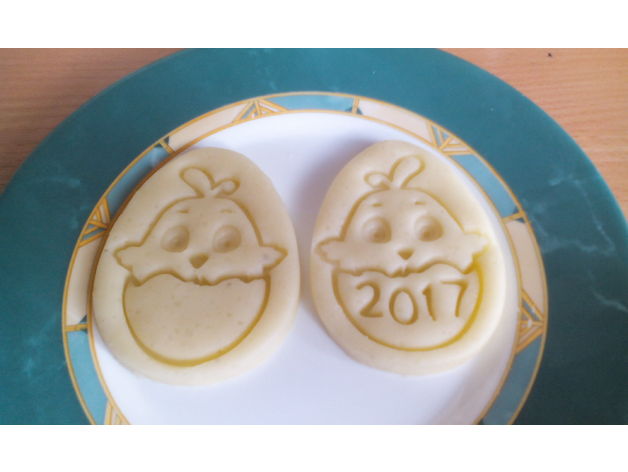 2017 gallo cortador de galletas cocina y comedor pollo cookie cookie-cutter cookiecutter las cookies cortadores feliz año nuevo símbolo 3D print model - Mito3D