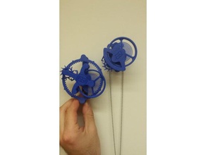 flying tourbillon model iii mechanical toys balance wheel clock clockwork escapement toy swiss watch 3d print model - Mito3D