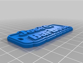 jcb llavero llaveros personalizado 3d print model - Mito3D