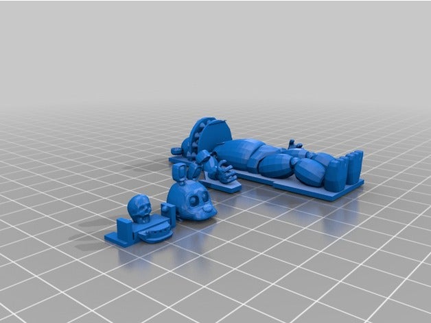 pesadilla de freddy springtrap cabeza La impresión en 3d 3D print model - Mito3D