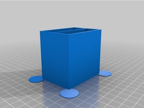 my customized slightly modified drawer box hex pattern sides tool holders & boxes 3d print model - Mito3D