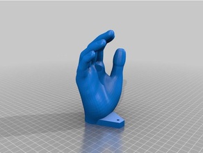 mão de gancho luz coisas apenas um parafuso unhas organização 3d print model - Mito3D