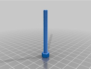 bullone esagonale 50-5-125 parti su misura 3d print model - Mito3D