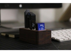 memory holder - boxzy camera computer accessories desk desktop stand gadget card micro sd orginizer tool usb stick 3d print model - Mito3D