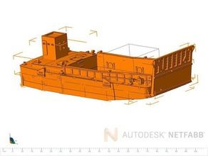 embarcações de desembarque 1-16 tanques rc função hobby barco lcm 3 panzer navio 3d print model - Mito3D