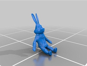 il coniglio animali coniglietto lepre 3d print model - Mito3D
