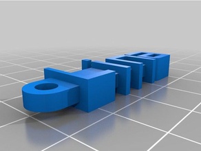 keychain de lina l'organisation personnalisé 3d print model - Mito3D