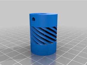 meine angepasste flexible Kupplung parametric 2 verschiedenen inneren Löcher 3d-Drucker Teile kundengebundene 3d print model - Mito3D