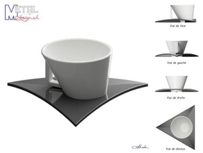 service moka Küche und Esszimmer caf tasse vaisselle 3d print model - Mito3D