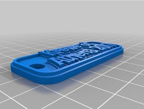 krewe athena 2 Schlüsselanhänger kundengebundene 3d print model - Mito3D