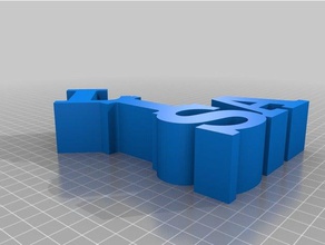 lisa palavra escultura esculturas personalizado 3d print model - Mito3D