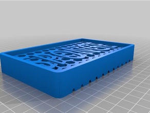 sponge holder hex grid drainage kitchen & dining drainer 3d print model - Mito3D