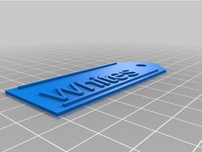 etiket beyazlar işaretler ve logolar özelleştirilmiş 3d print model - Mito3D