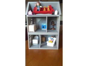 regular doll house remix juegos y juguetes de construcción cottage la muñeca casa muñecas muebles para venta niños pequeña cabaña en miniatura el modelo los playmobil remixchallenge 3d print model - Mito3D