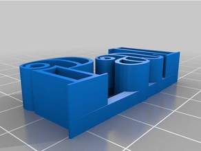 meine angepasste text-storage-pal Skulpturen kundengebundene 3d print model - Mito3D