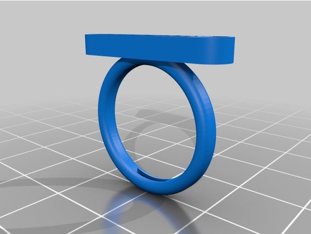 özelleştirilmiş metin yüzüğüm yüzük 3D print model - Mito3D