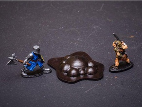 black pudding-monster Spielzeug & Spiele dnd mini der Miniatur rpg wargaming 3d print model - Mito3D