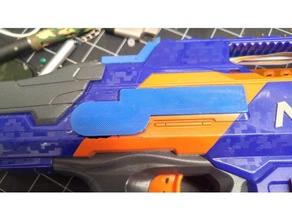 nerf rapidstrike estendido botão de pressão tampa do motor placa identificação brinquedo & acessórios para jogos 180 hellcat mod blaster gun 3d print model - Mito3D