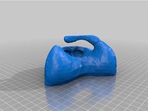 Fußball-Gesichtsmaske 3d-Druck-tests makerbotdigitizer scan 3d print model - Mito3D