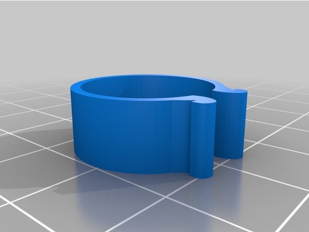 v-Nut Schlauch auf clip 3d-drucken 3D print model - Mito3D