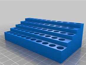 colored pencil step organizer tool holders & boxes customized 3d print model - Mito3D
