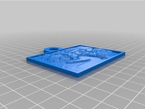 foto porta chaves 2d sanat özelleştirilmiş 3d print model - Mito3D