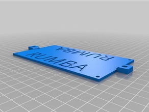 rumba mount 80mm fan suit 3d printer parts board 3d print model - Mito3D