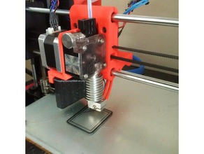 dual titan e3d direct drive 175mm 3mm v6 hotend combo x carriage prusa i3 style lm8uu 3d printer parts filament 3diprintevolution 3dstuffmaker 68mm axis extruder extrusion material e3d-titan iprinttechnology lm8luu bearing holder x-axis rework x-carriage 3d print model - Mito3D