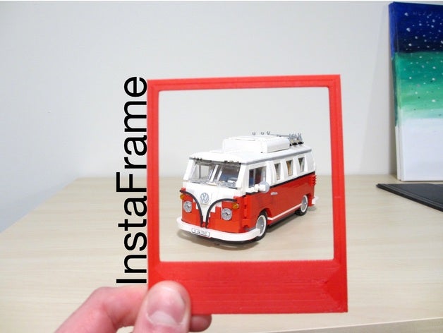 instaframe fashion camera frame insta instafame instagram instant photo pic picture polaroid popular 3D print model - Mito3D