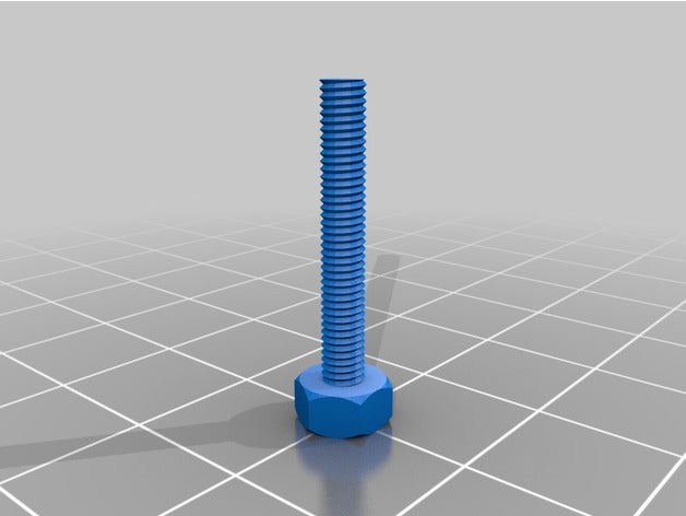 effettivo m3x20mm bullone parti su misura 3D print model - Mito3D