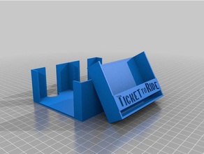 ticket-Fahrt-card-Inhaber größeren Karten Spiele 3d print model - Mito3D