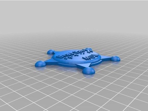 il mio personalizzato distintivo di sceriffo più v2-4 oggetti scena su misura 3d print model - Mito3D