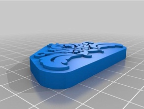 floral stamp signs & logos customized 3d print model - Mito3D
