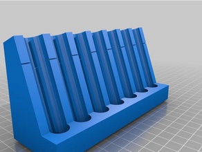 aquarium test-kit - test tube rack Werkzeug-Halterungen & Boxen Reagenzglas Reagenzglas-Halter stand 3d print model - Mito3D