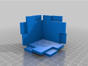 corner bracket 58x58x58 mm thick 8mm 3d printing 3d print model - Mito3D