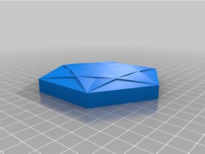 hexagon art accident star david 3d print model - Mito3D