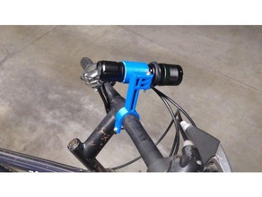 bicylce light flashlight holder bike lamp mount sport & outdoors 18650 bicycle handlebar headlight led 3d print model - Mito3D
