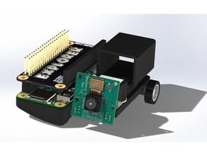tiny raspberry pi zero bot explorer phat robotics hat robot 3d print model - Mito3D