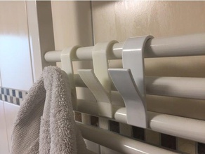 towel holder bathroom 3d print model - Mito3D