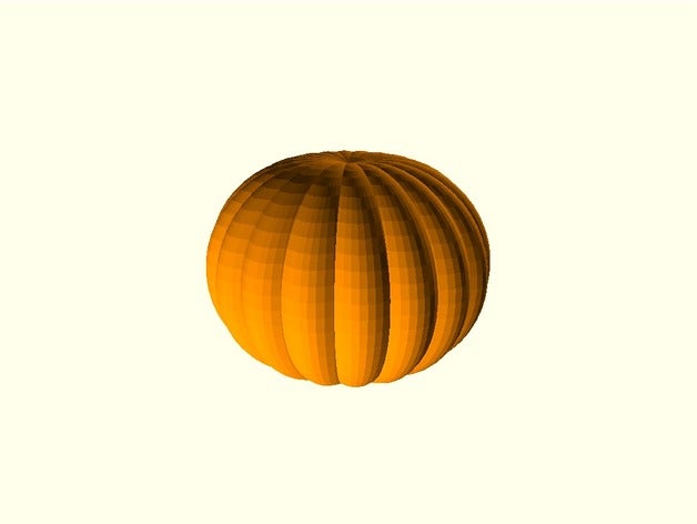 pumpkin openscad props 3D print model - Mito3D