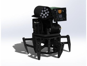 xpider explorer phat raspberry pi zero robotics bot robot 3d print model - Mito3D