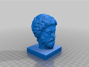 bust marcus aurelius scans & replicas stoic 3d print model - Mito3D