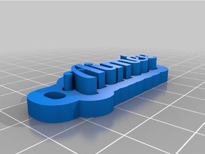 objetivo e chaveiros personalizado 3d print model - Mito3D