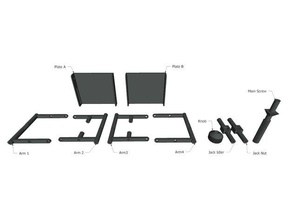plate-forme de prise pièces sketchup r c véhicules jack 3d print model - Mito3D
