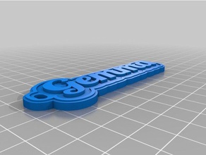 gemma portachiavi i su misura 3d print model - Mito3D