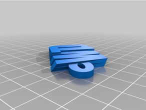 my customized iamburny's v2 text - wtd keychains 3d print model - Mito3D